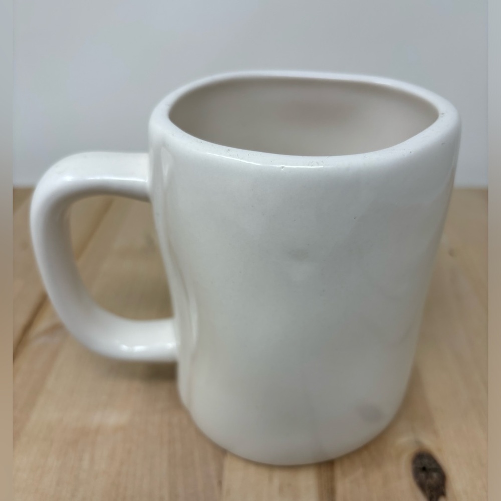 Rae Dunn HOLLY JOLLY Mug White Ceramic with Red Lettering New - Picture 2 of 4